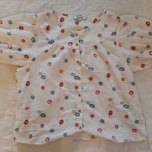 Madewell Floral Top